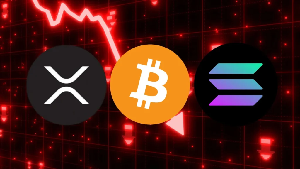 Cryptocurrency market decline