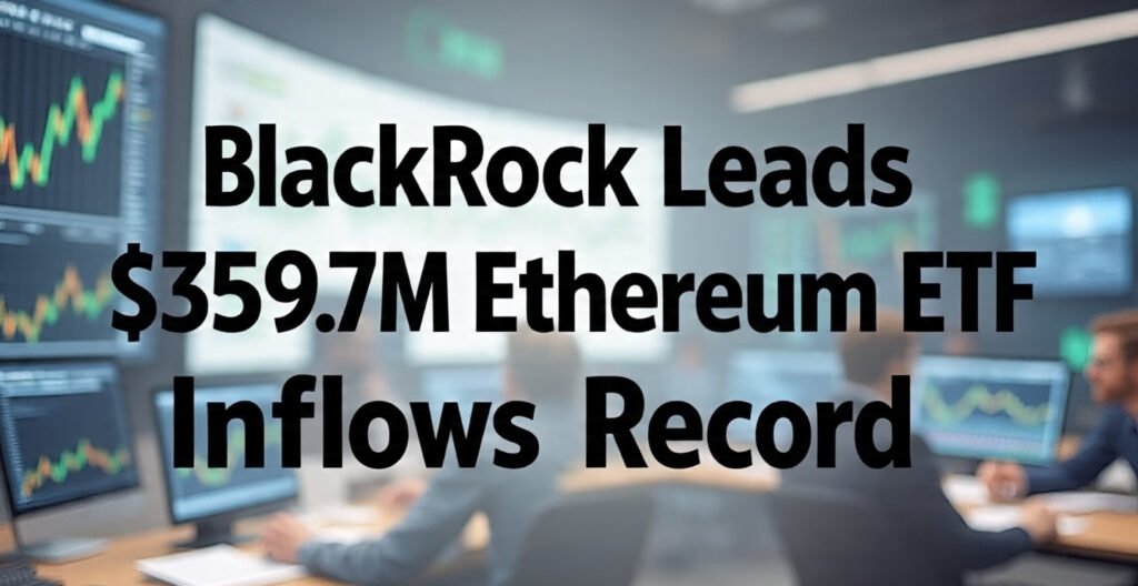 BlackRock Leads $359.7M Ethereum ETF Inflows Record