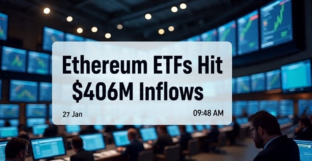 Ethereum ETFs Hit $406M Inflows