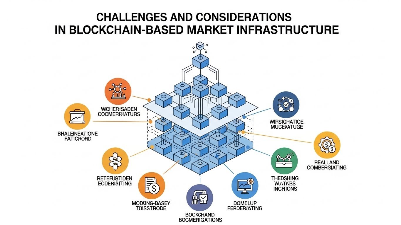 Challenges and Considerations in Blockchain-Based Market Infrastructure