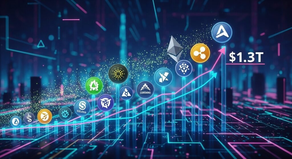 Altcoins Surge Above $1.3T