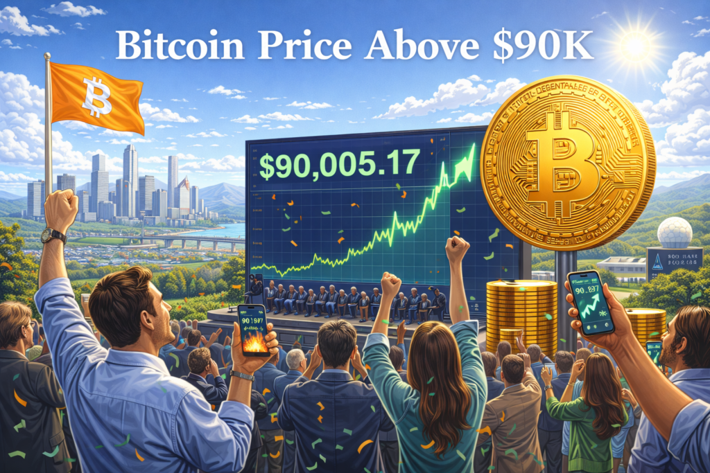 Bitcoin Price Above $90K
