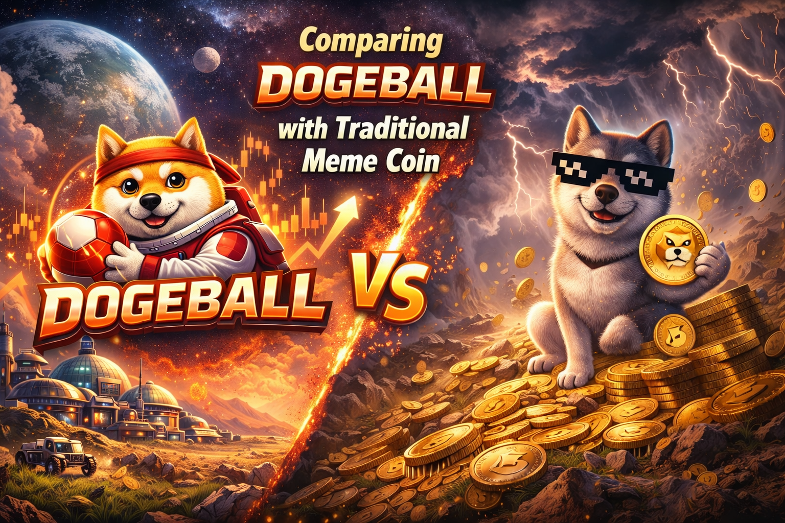 Comparing DOGEBALL with Traditional Meme Coin