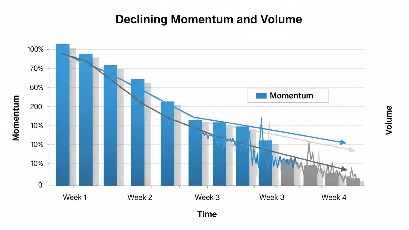 Declining Momentum and Volume