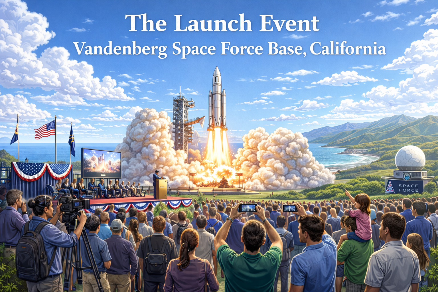 The Launch Event Vandenberg Space Force Base in California