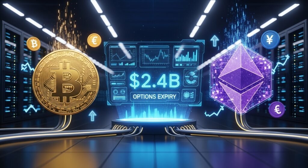Bitcoin and Ethereum Options Expiry $2.4B Market Shock Bitcoin and Ethereum Options Expiry $2.4B