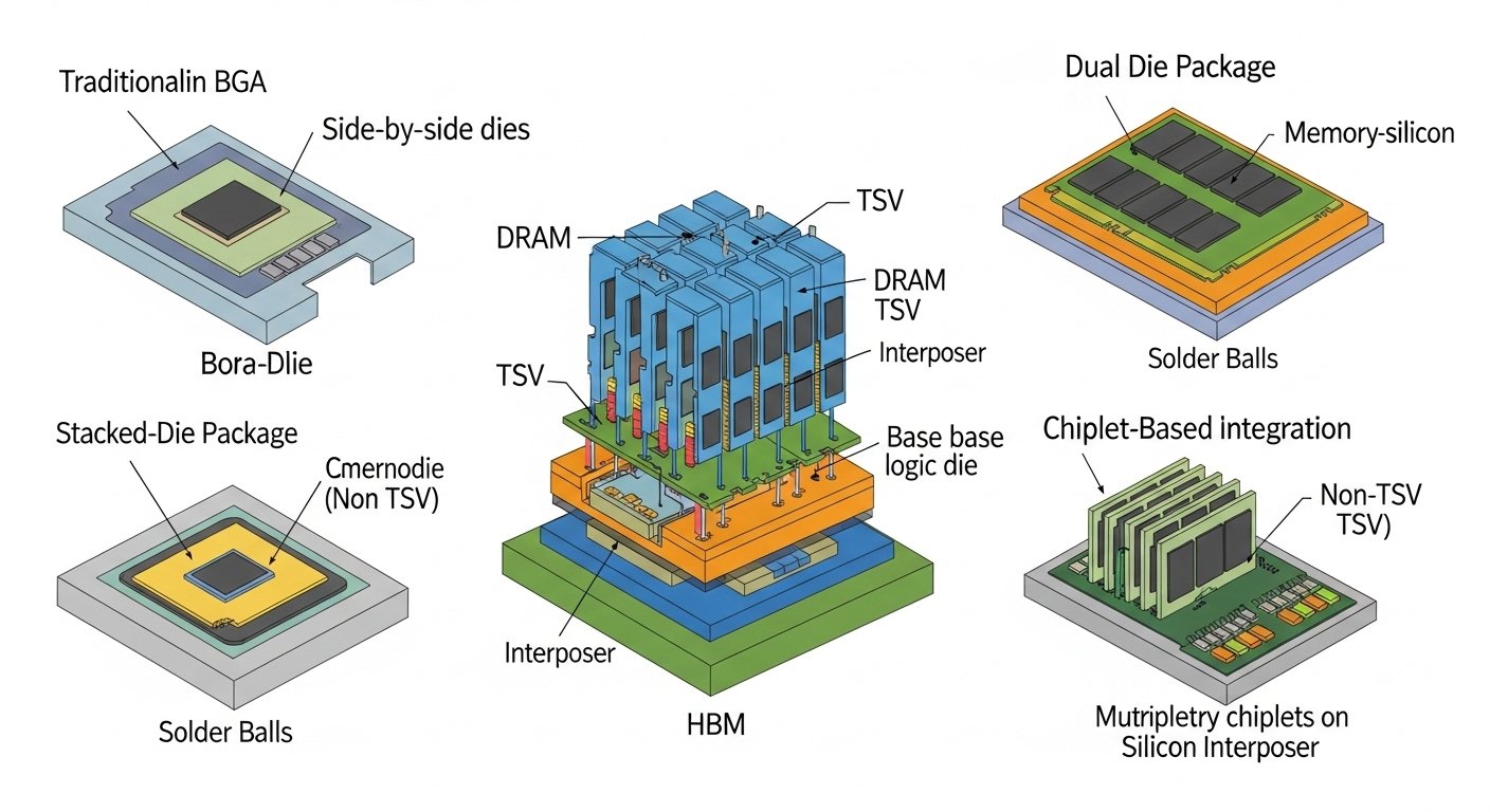 DRAM packaging and integration technologies