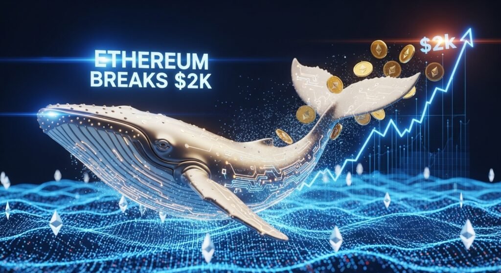 Ethereum Breaks $2k as Whale Uncertainty Grows Ethereum Breaks $2k as whale