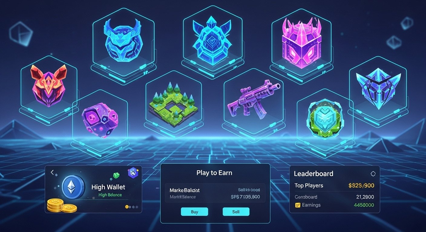 NFT gaming assets and play-to-earn models