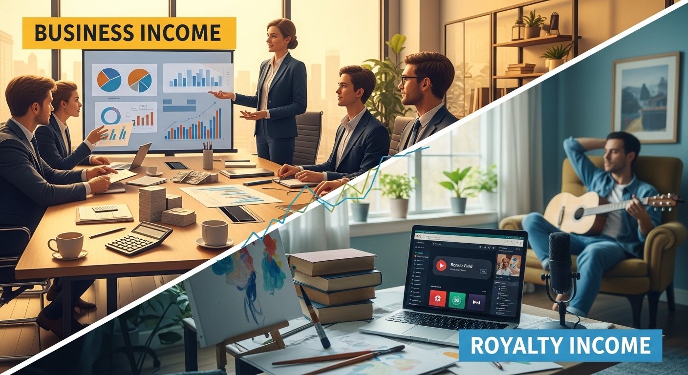 business income and royalty income