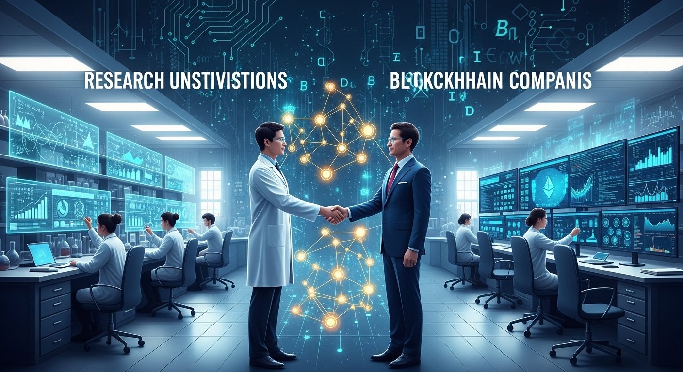 research institutions and blockchain companies