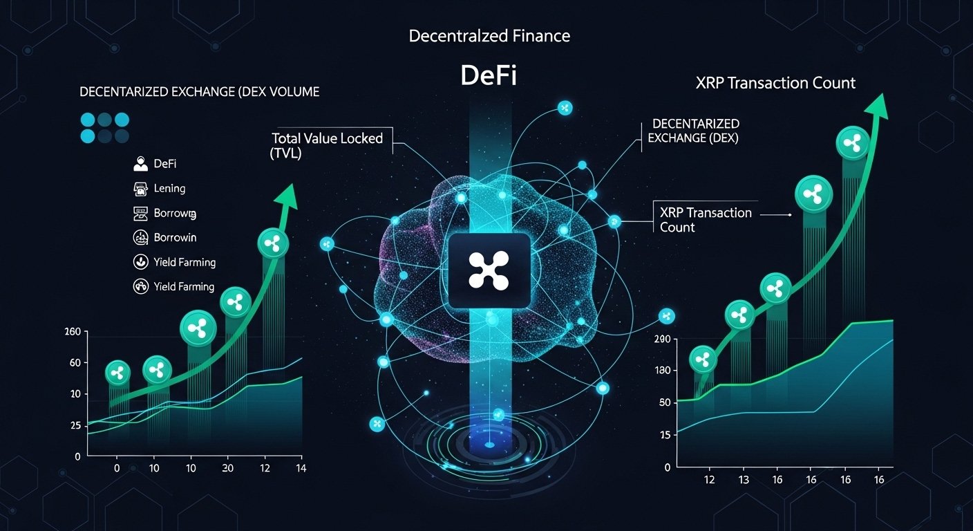 DeFi activity and XRP sustains volume growth